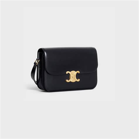 celine teen triomphe|Women's Teen Triomphe bag in shiny calfskin .